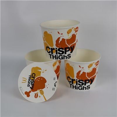 65oz wegwerp papieren emmers met deksel